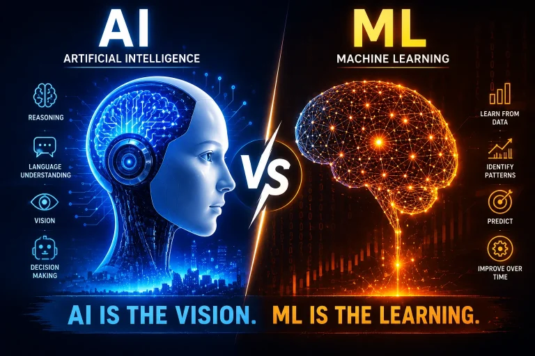 Machine Learning vs artificial intelligence:  understanding the real difference