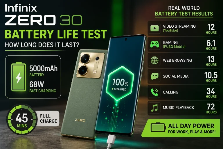 The Infinix Zero 30 Battery Life Test: How Long Does It Really Last?